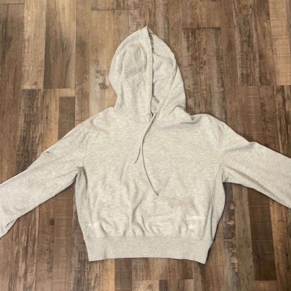 *GARAGE* grey cropped hoodie ; size: M ; condition: *VERY GOOD*